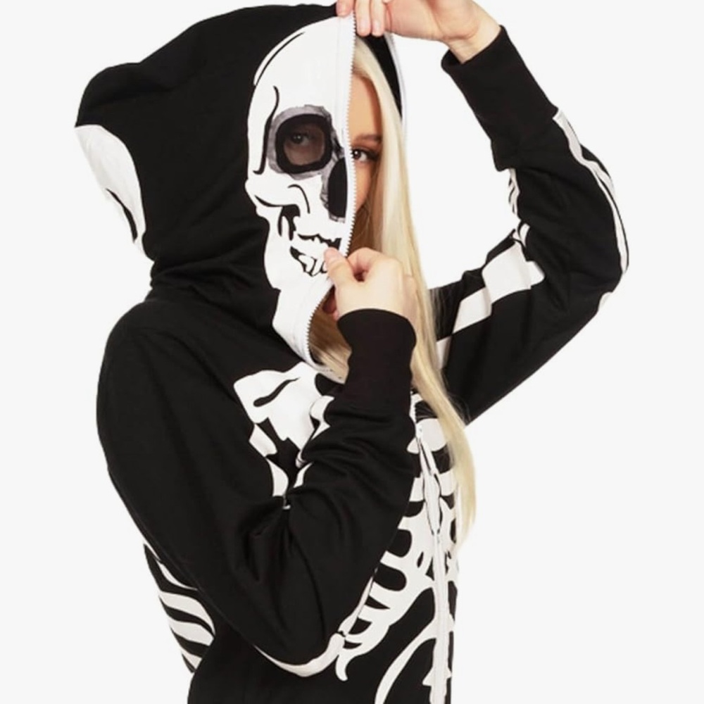 Women’s Black Skeleton Jumpsuit